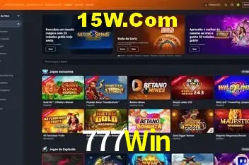 Interface moderna da plataforma 777Win